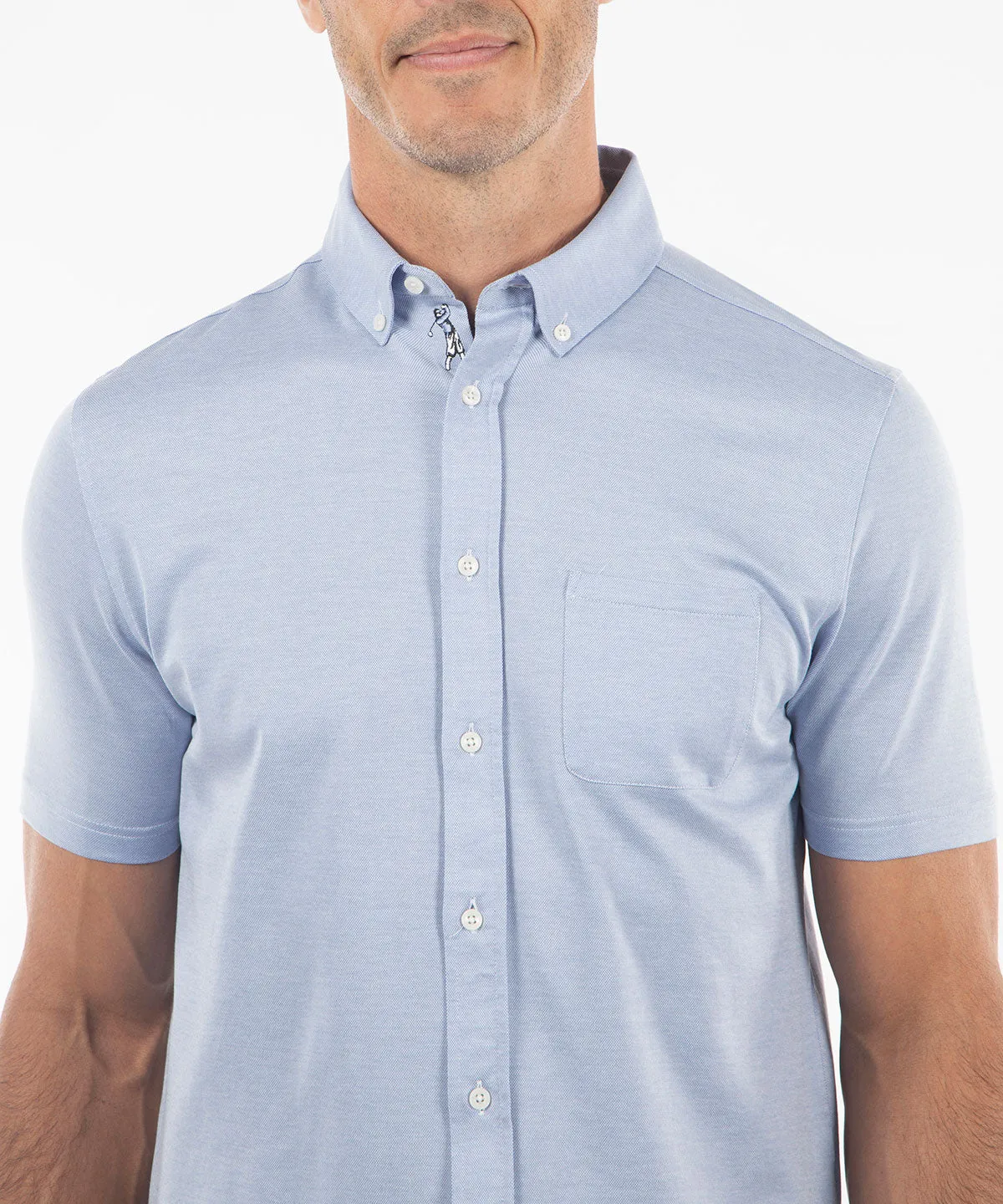 Signature Cotton Knit Short-Sleeve Cabana Sport Shirt