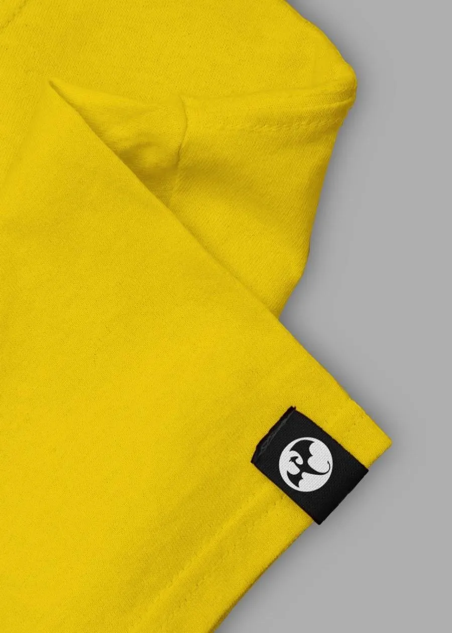 Solid Men Full Sleeve T-Shirt - Pineapple Yellow