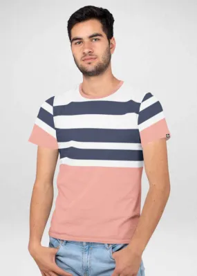 Striper Men Half Sleeve T-Shirt