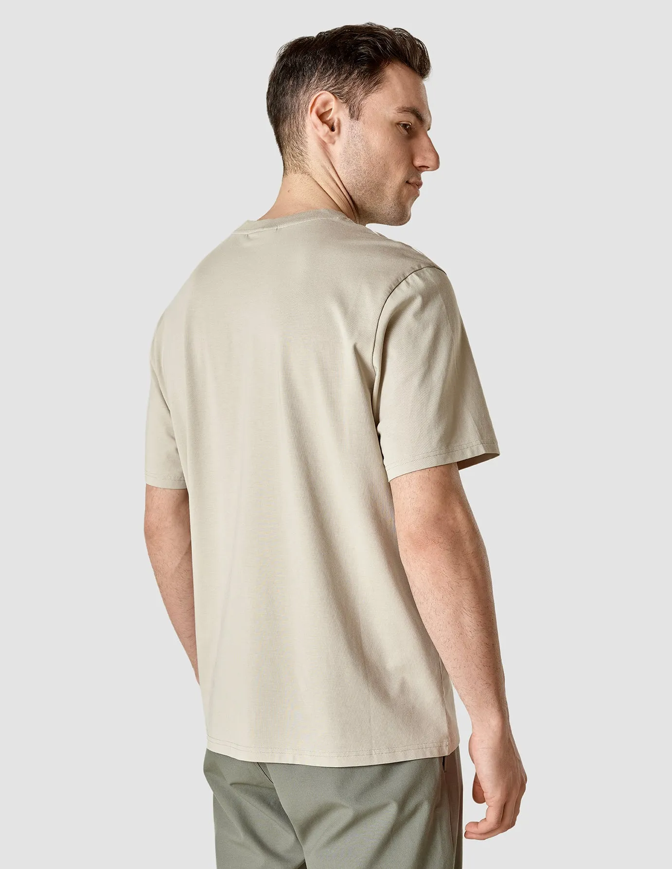 Supima T-shirt Box Fit Oyster Grey