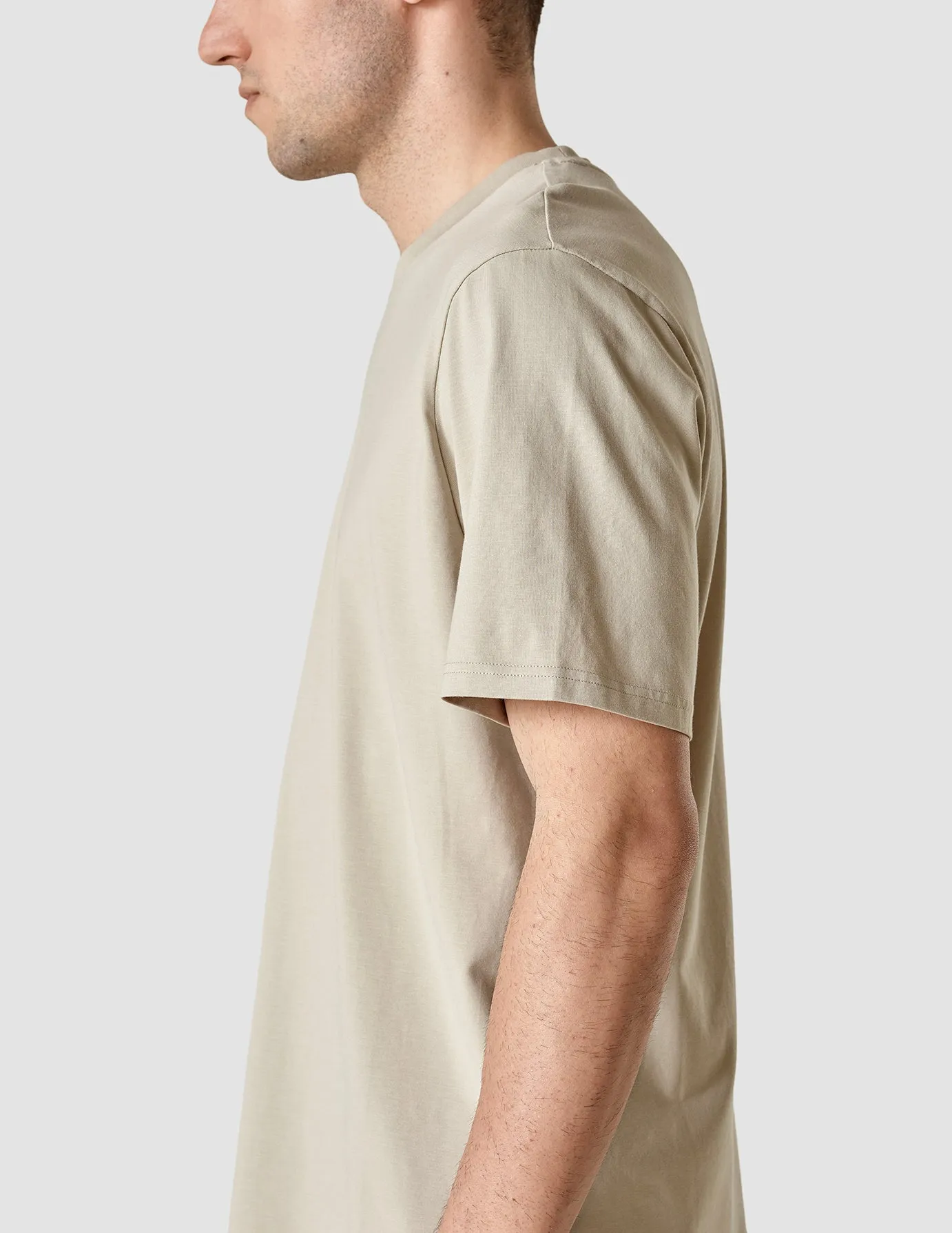 Supima T-shirt Box Fit Oyster Grey