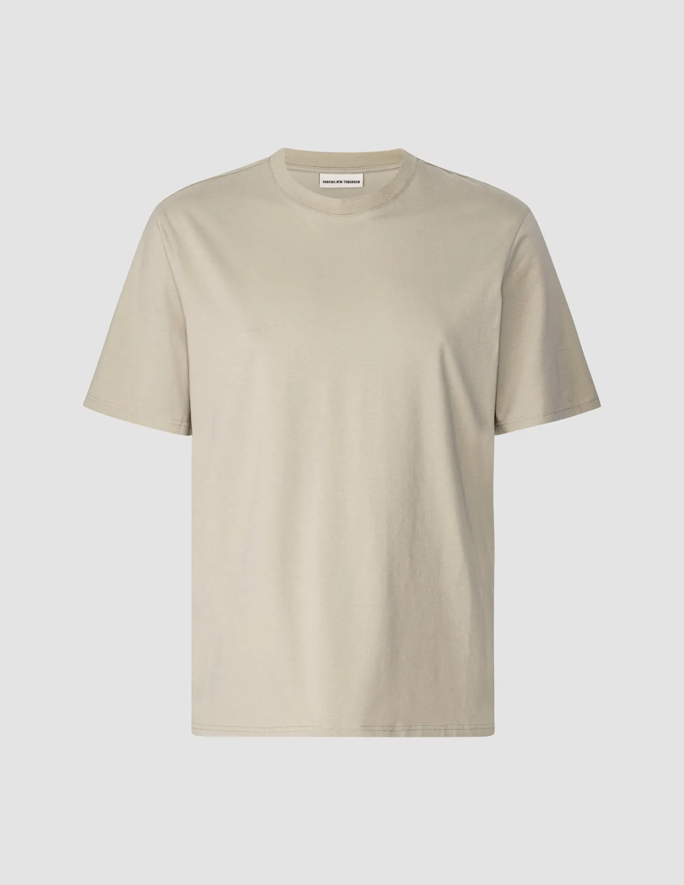 Supima T-shirt Box Fit Oyster Grey