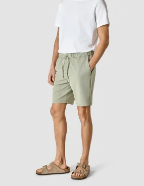 Tech Linen Elastic Shorts Neutral Green