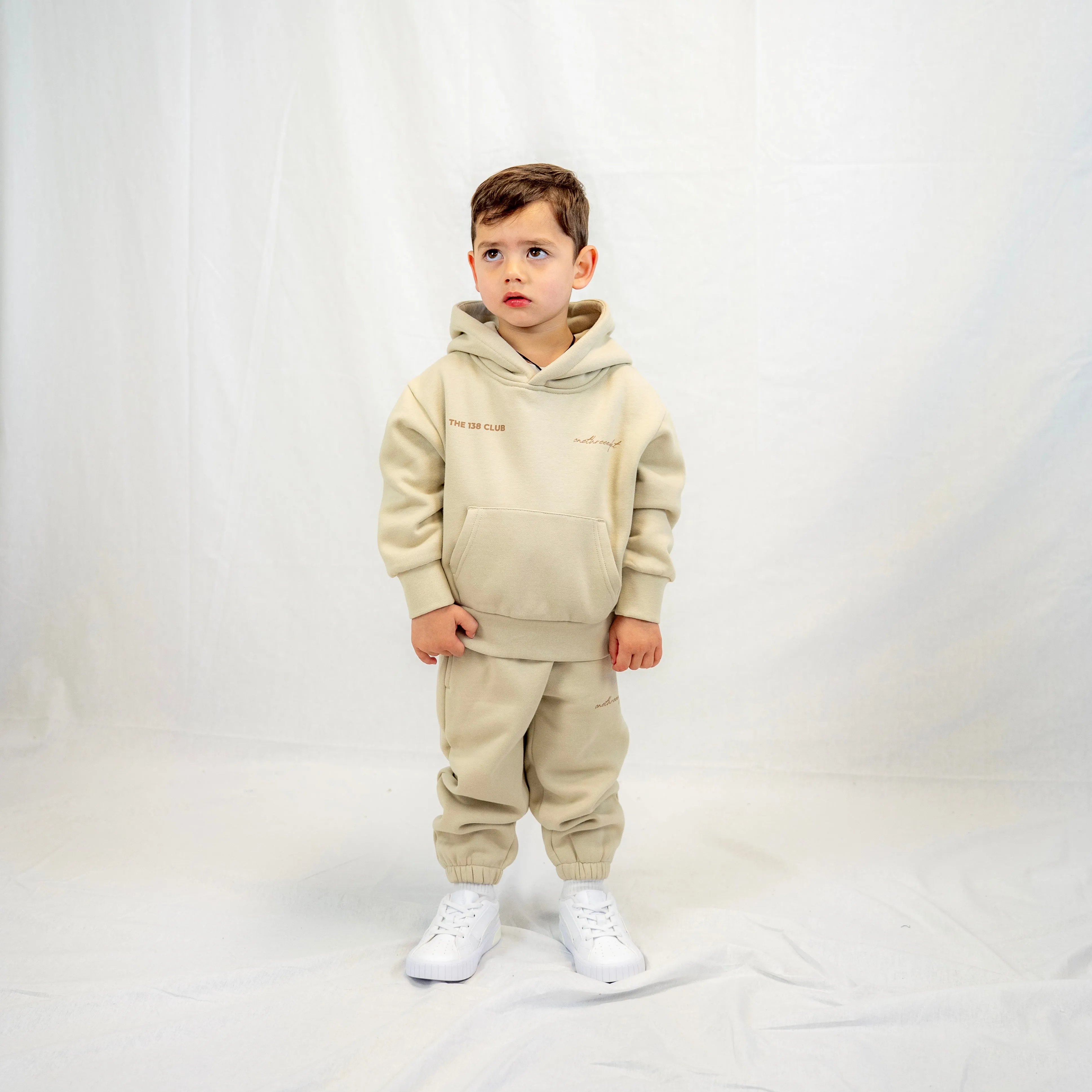 THE 138 CLUB KIDS TRACKSUIT SET - BONE