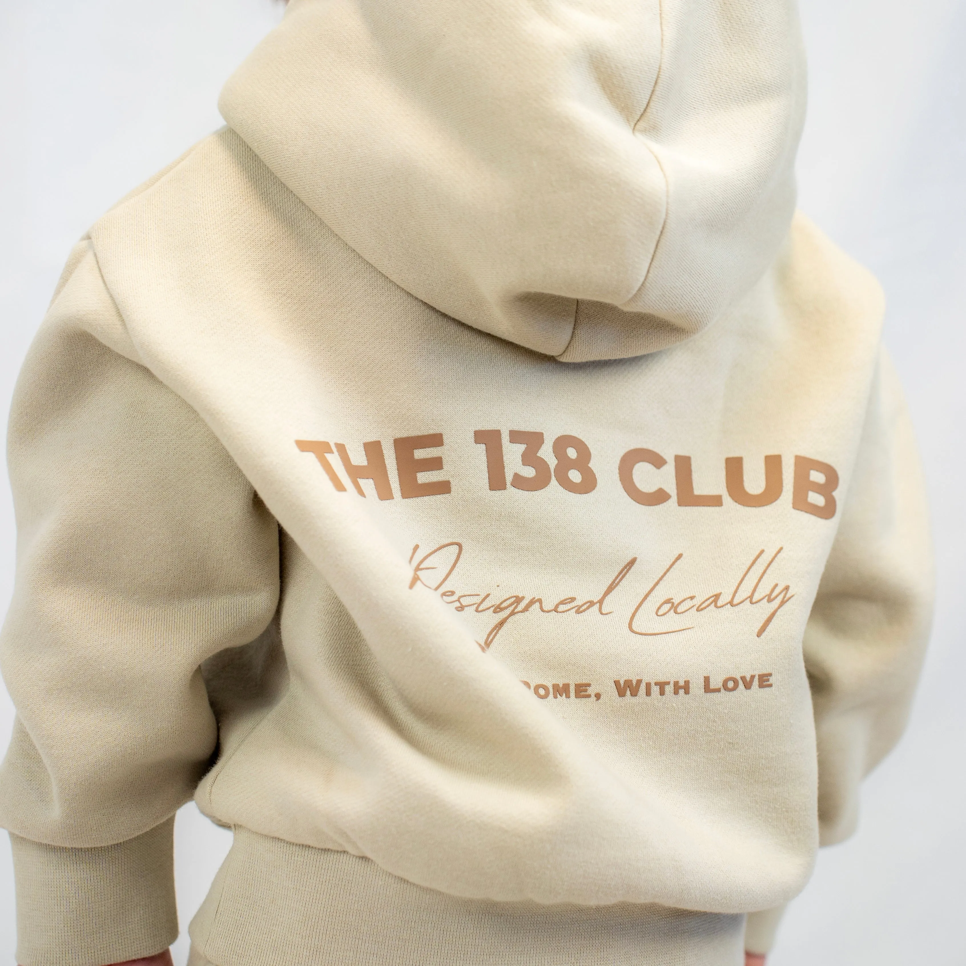 THE 138 CLUB KIDS TRACKSUIT SET - BONE