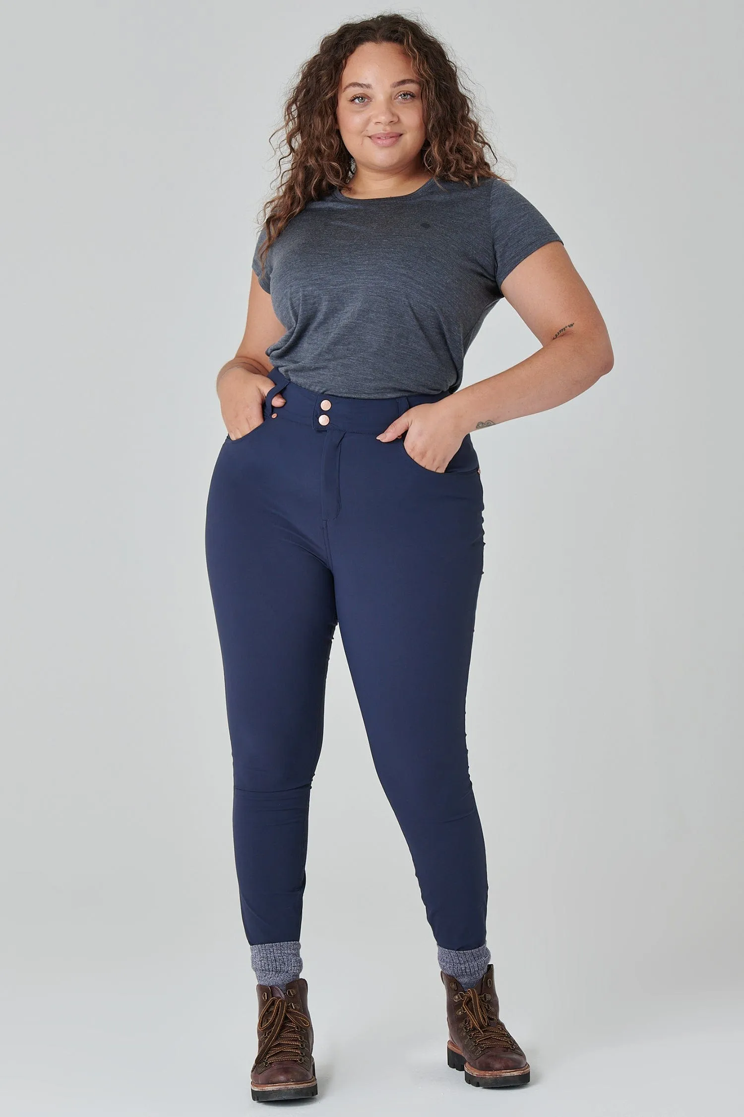 The Shape Skinny Outdoor Pants - Deep Navy