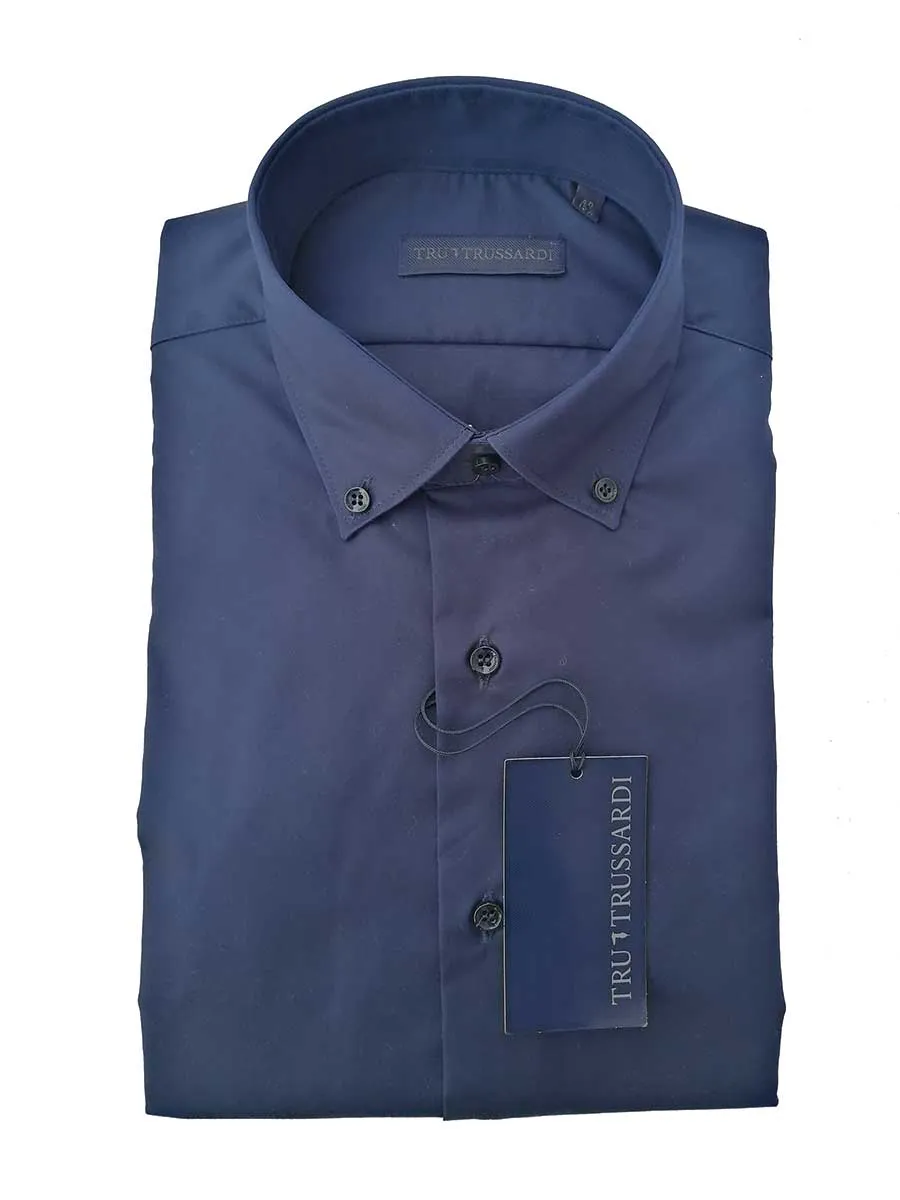 Trussardi BD Silky Blue Shirt