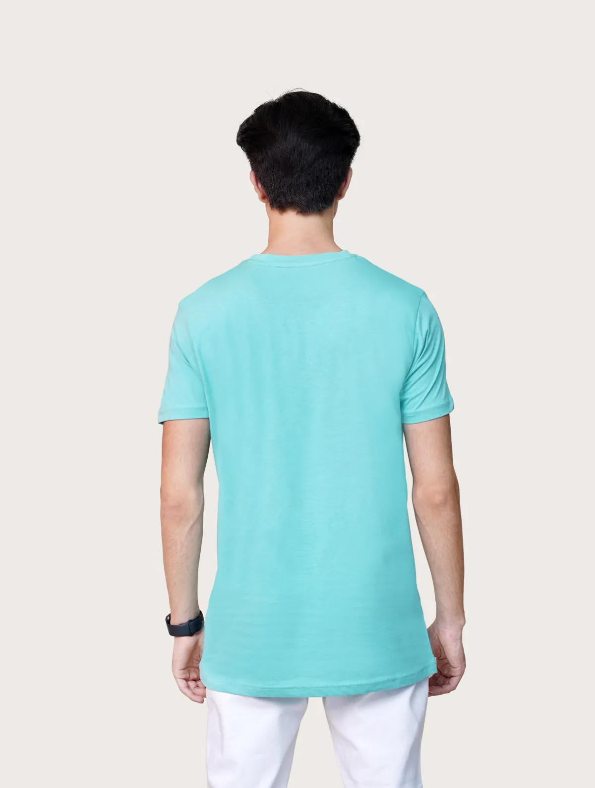 Turquoise Basic T-shirt