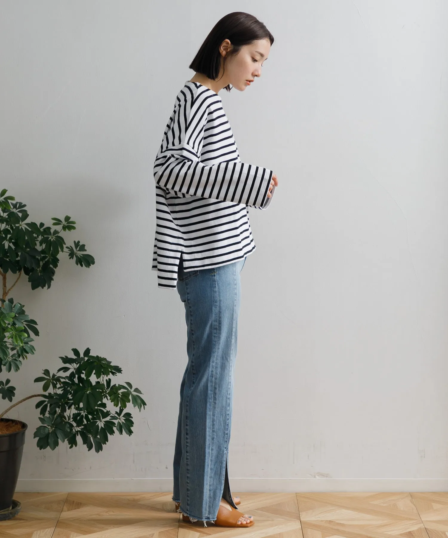 【WOMEN】ORCIVAL WIDE BODY BOAT NECK PULLOVER