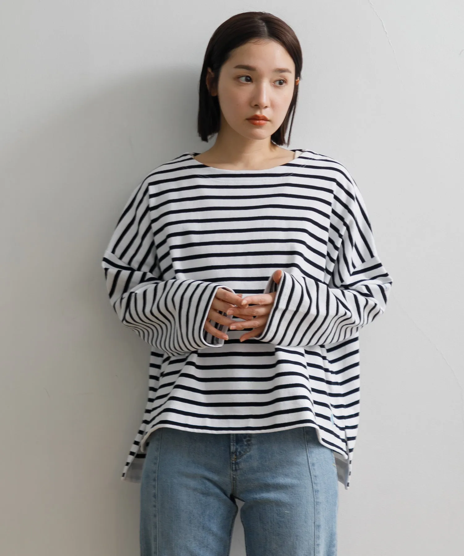 【WOMEN】ORCIVAL WIDE BODY BOAT NECK PULLOVER