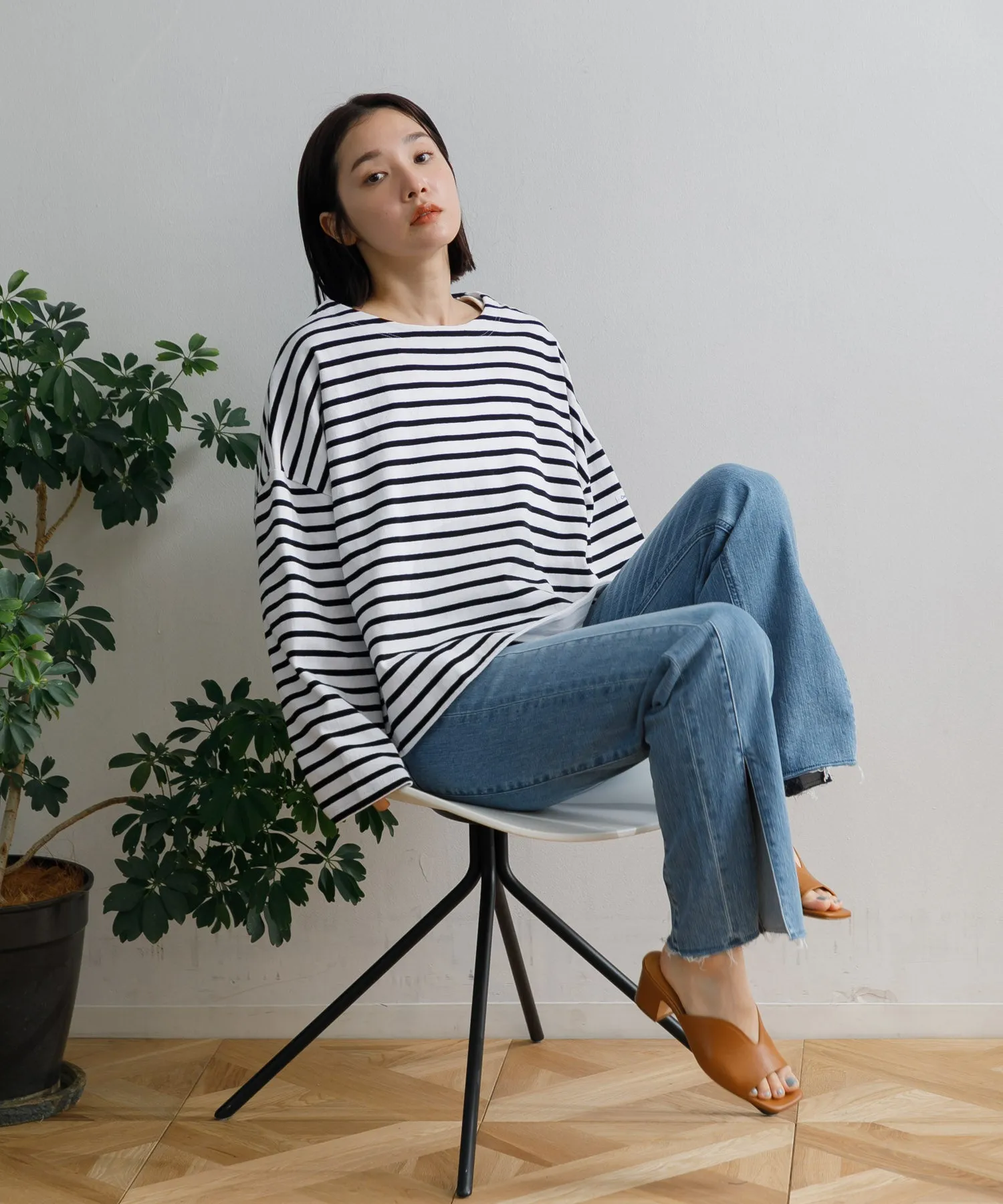 【WOMEN】ORCIVAL WIDE BODY BOAT NECK PULLOVER