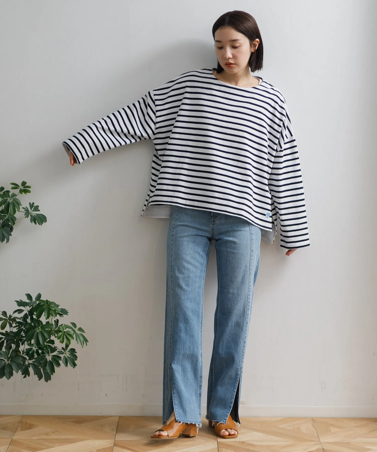 【WOMEN】ORCIVAL WIDE BODY BOAT NECK PULLOVER