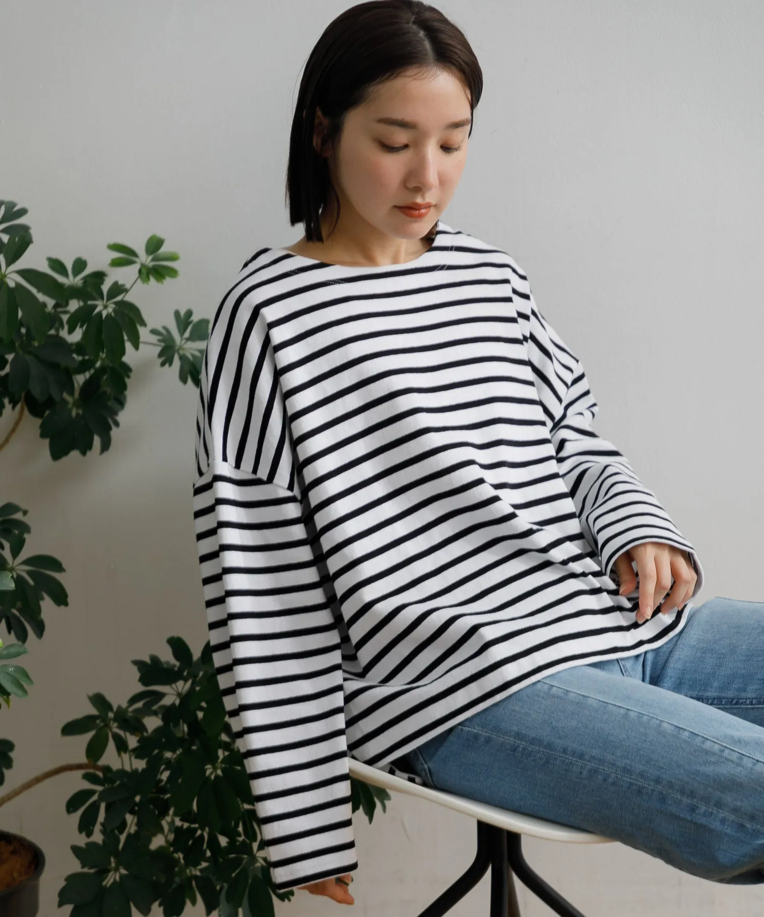 【WOMEN】ORCIVAL WIDE BODY BOAT NECK PULLOVER