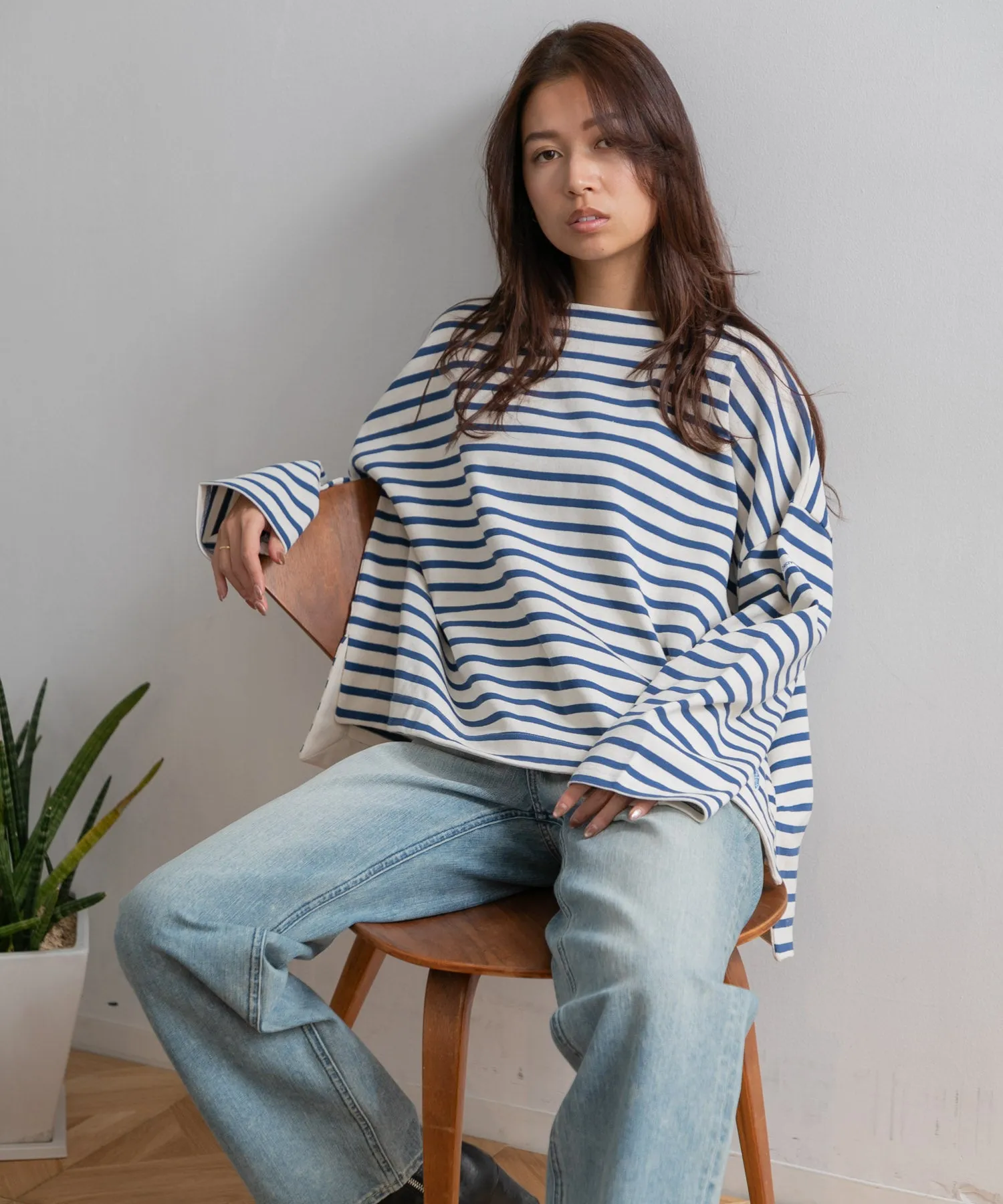 【WOMEN】ORCIVAL WIDE BODY BOAT NECK PULLOVER