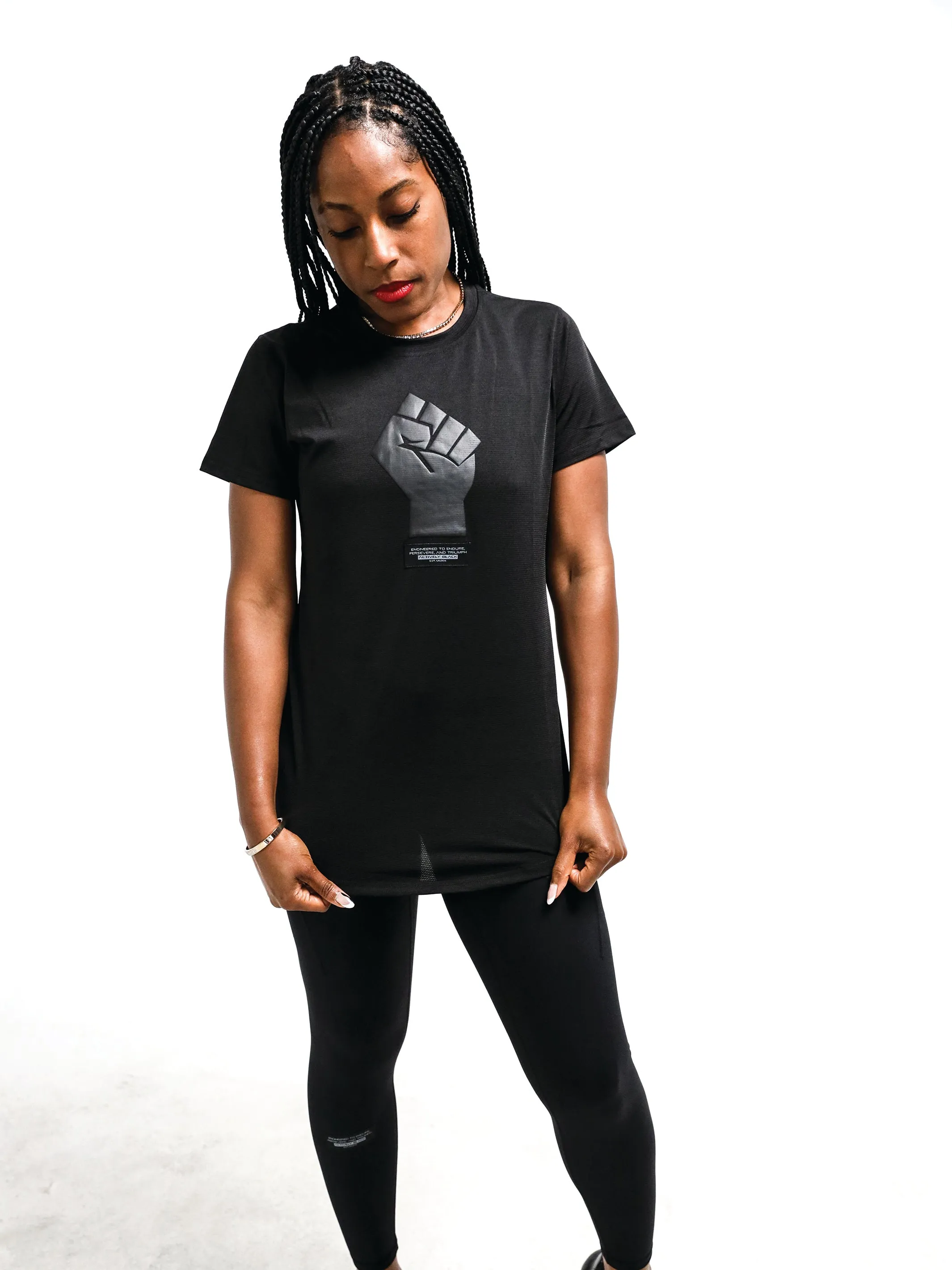 Women's Black Fist Performance Shirt