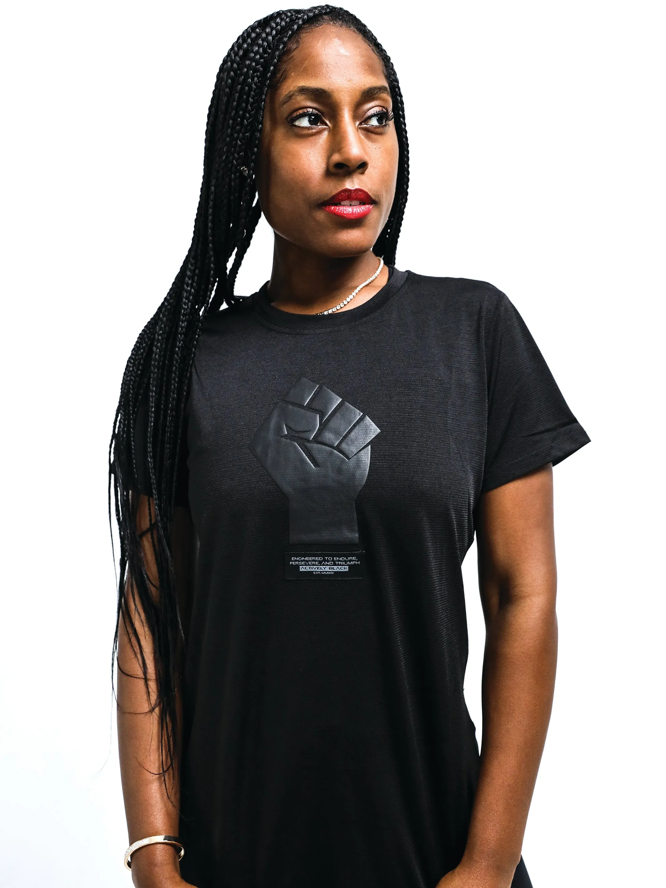 Women's Black Fist Performance Shirt