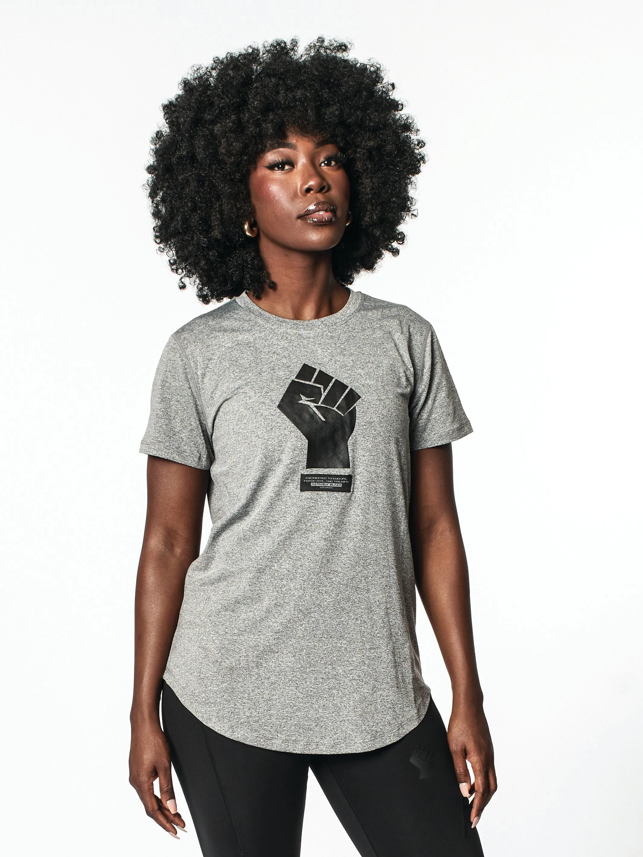 Women's Black Fist Performance Shirt