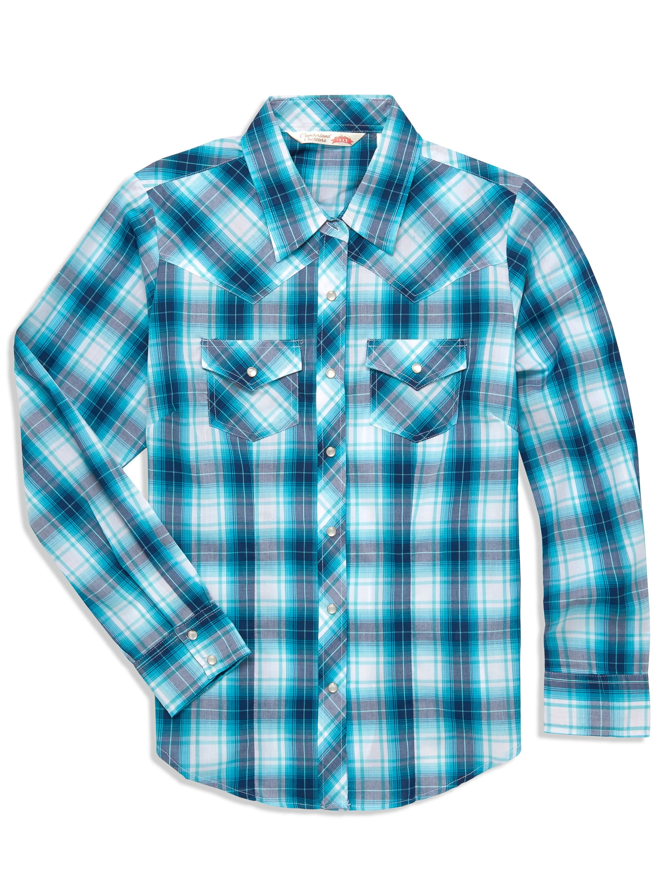 Women's Ely Cattleman Plaid Western Snap Shirt