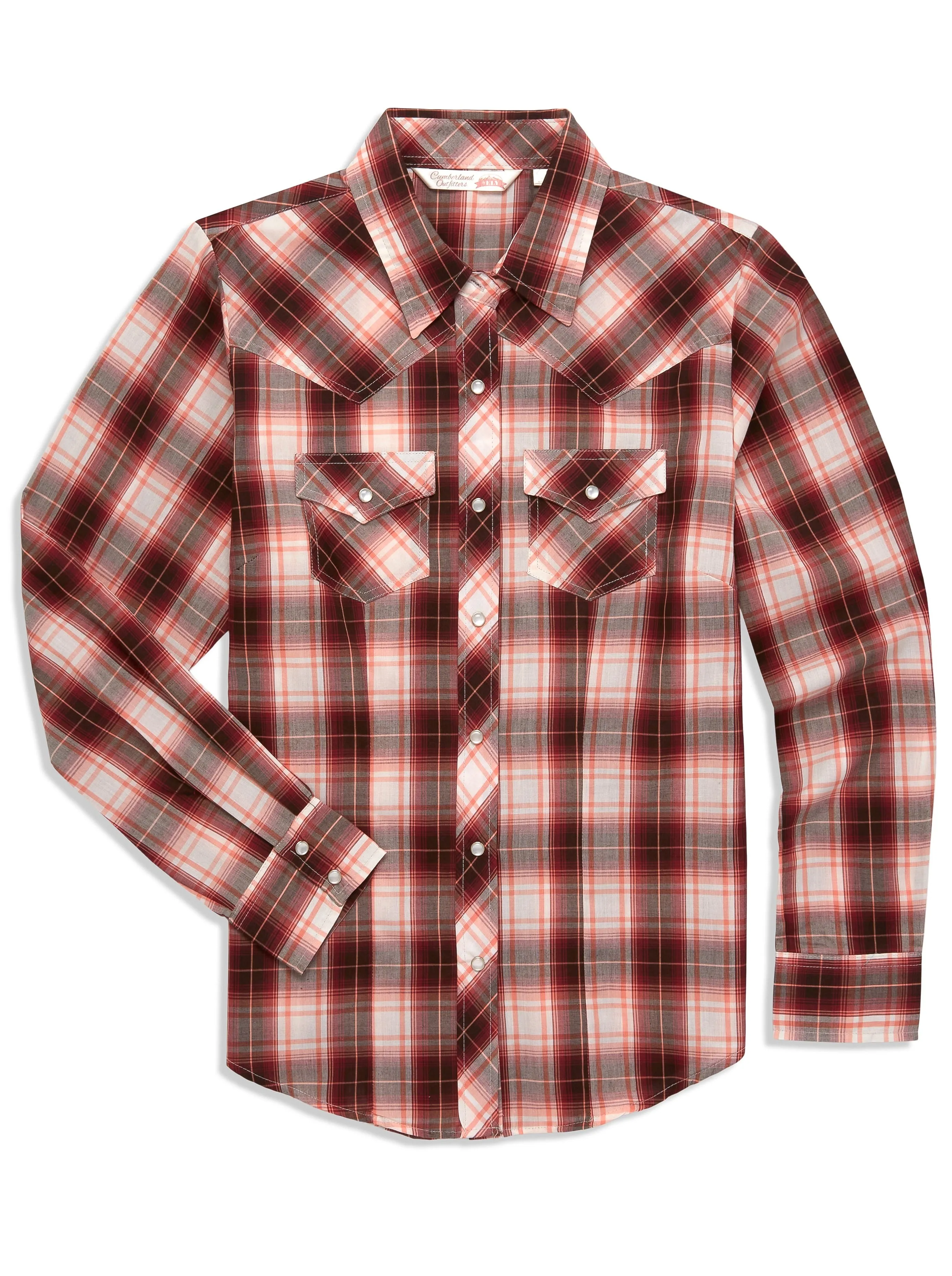 Women's Ely Cattleman Plaid Western Snap Shirt