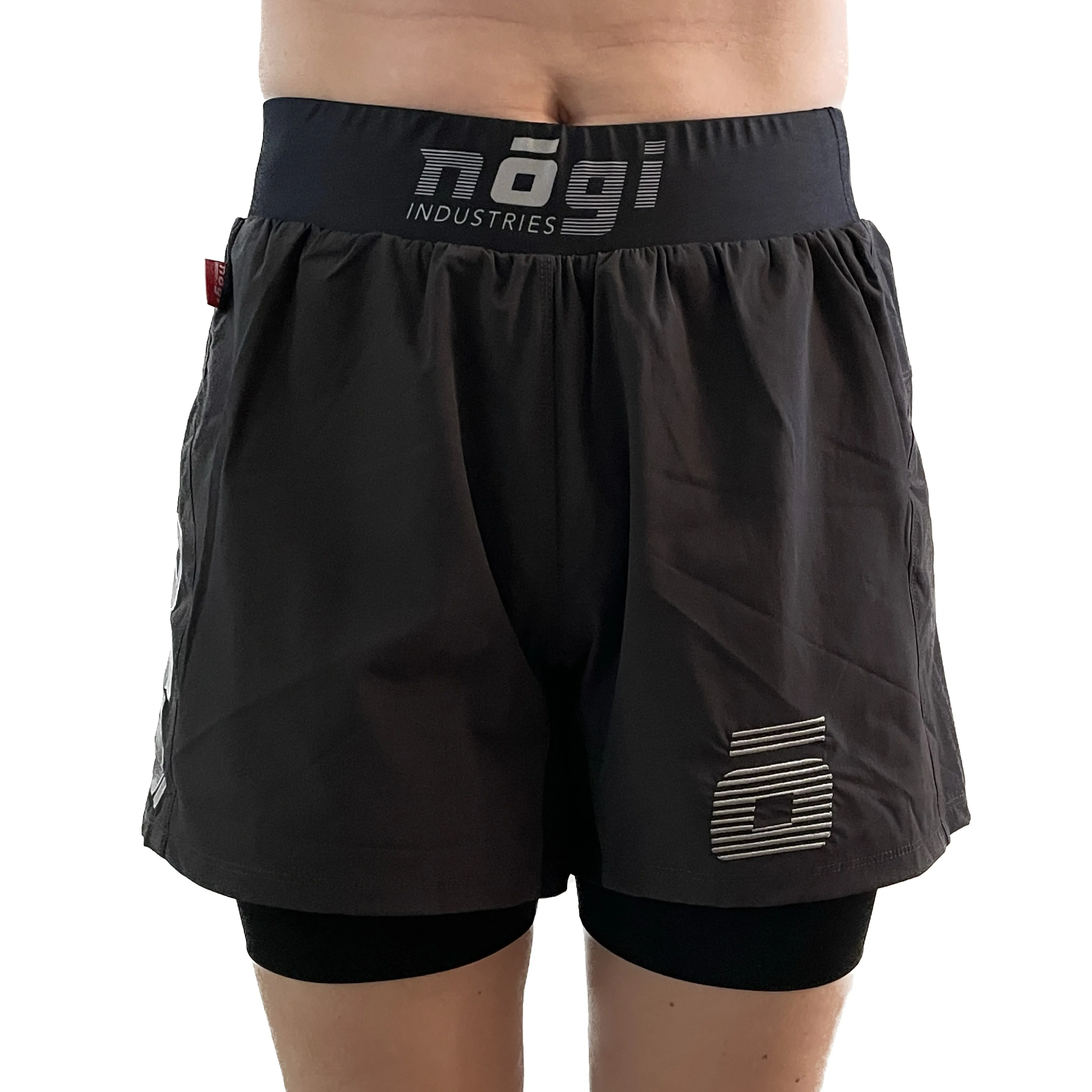 WOMENS Ghost 5" Inseam Premium Lined Grappling Shorts - New Jersey Gray