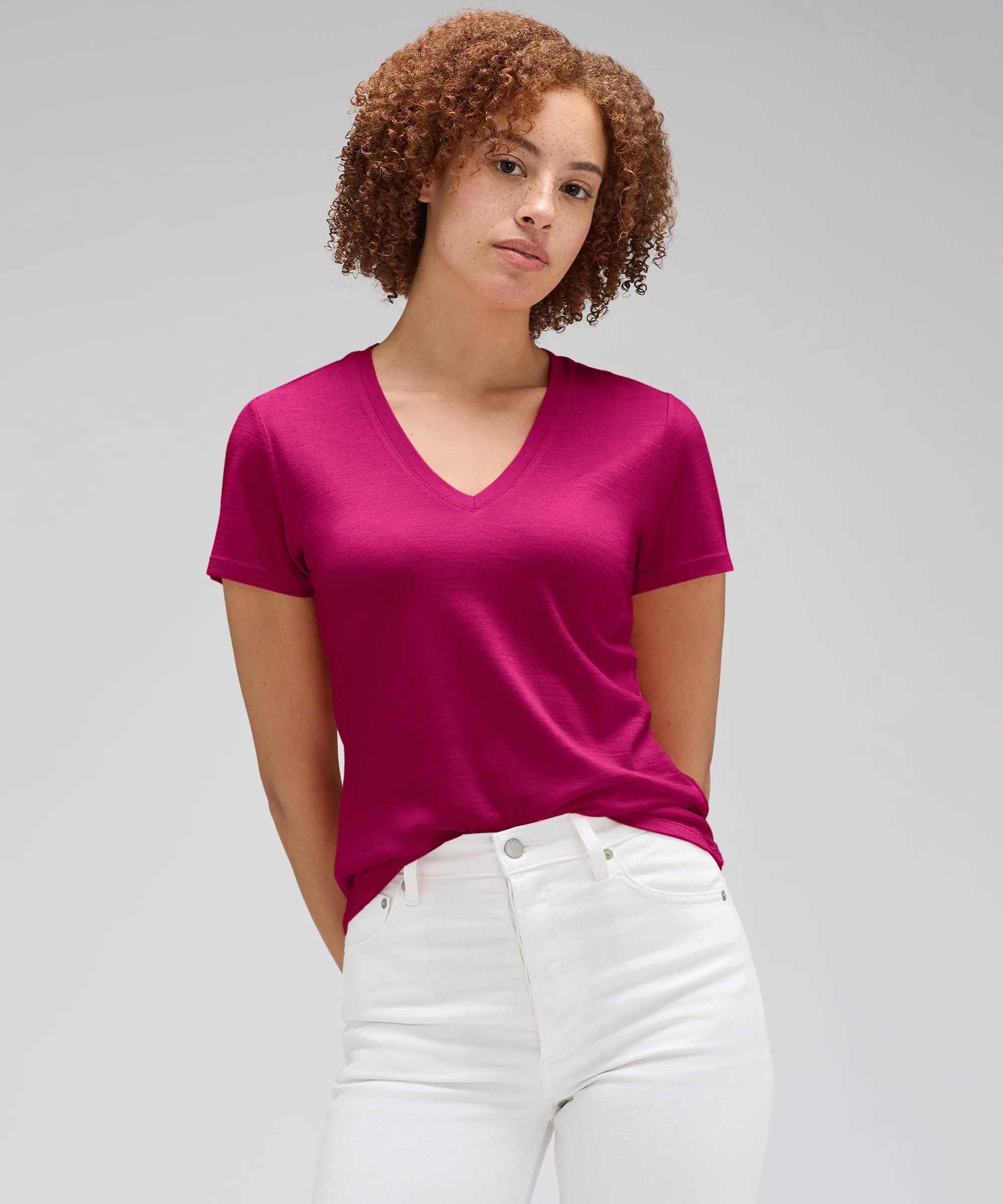 Women's Merino V-Neck T-Shirt