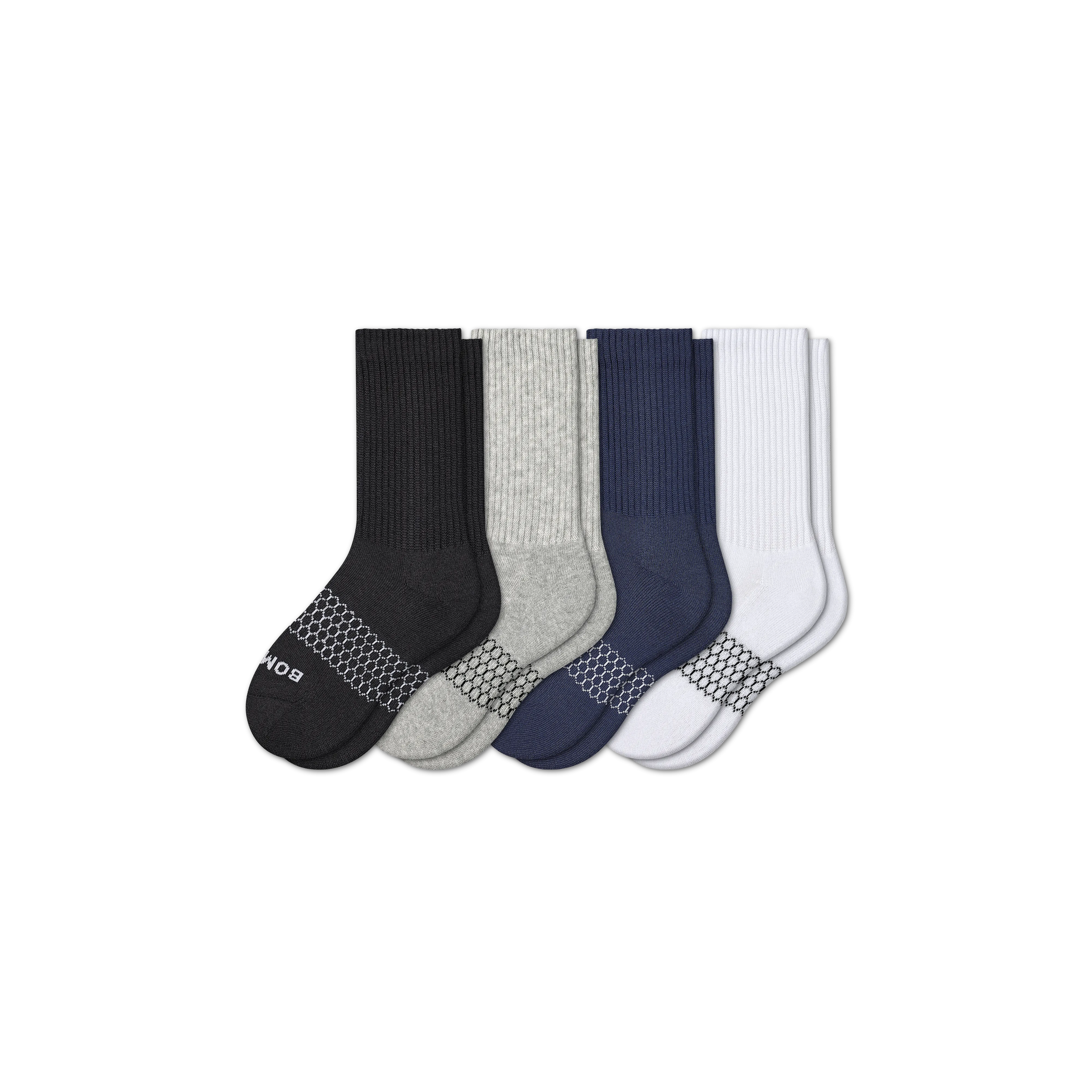 Youth Solids Calf Sock 4-Pack