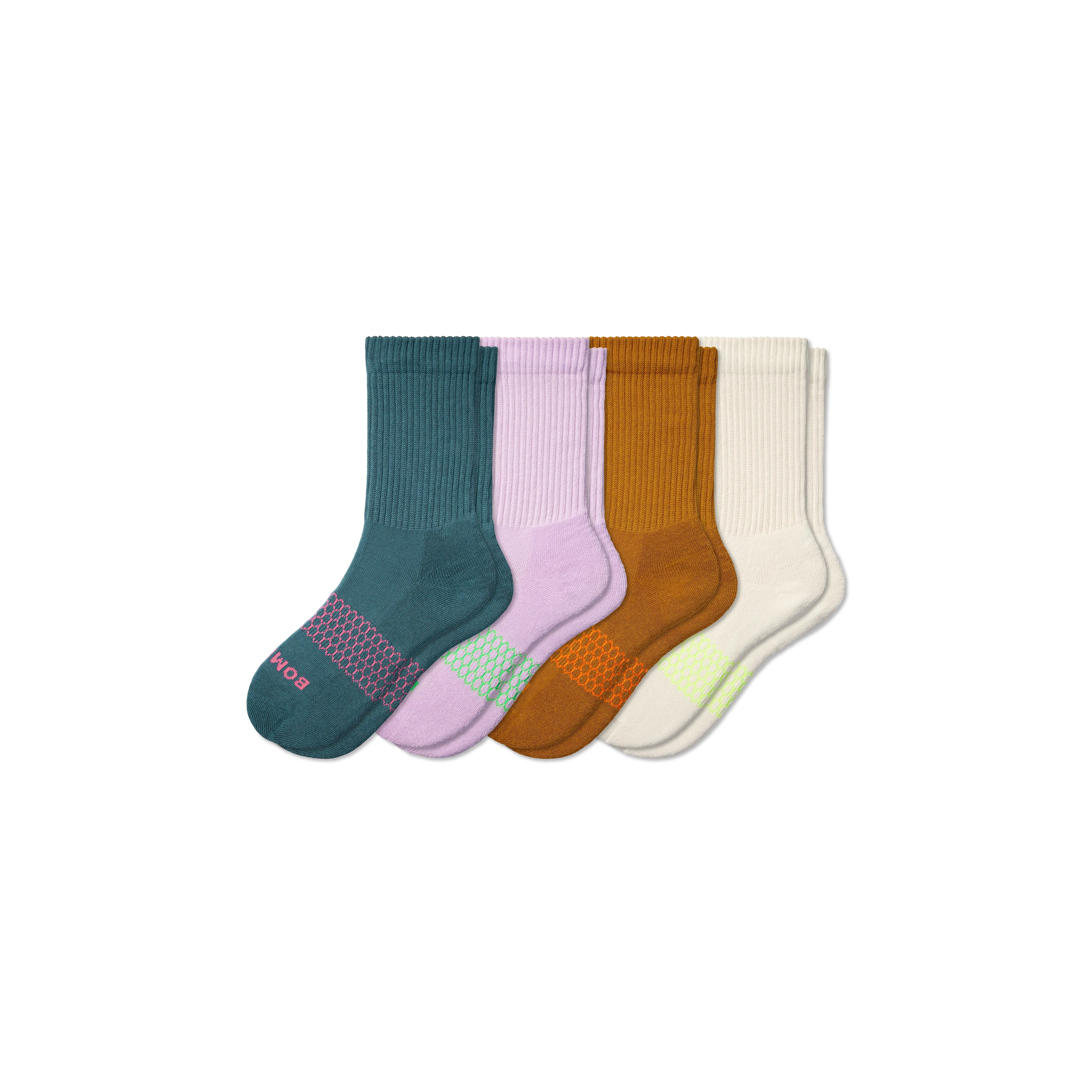 Youth Solids Calf Sock 4-Pack