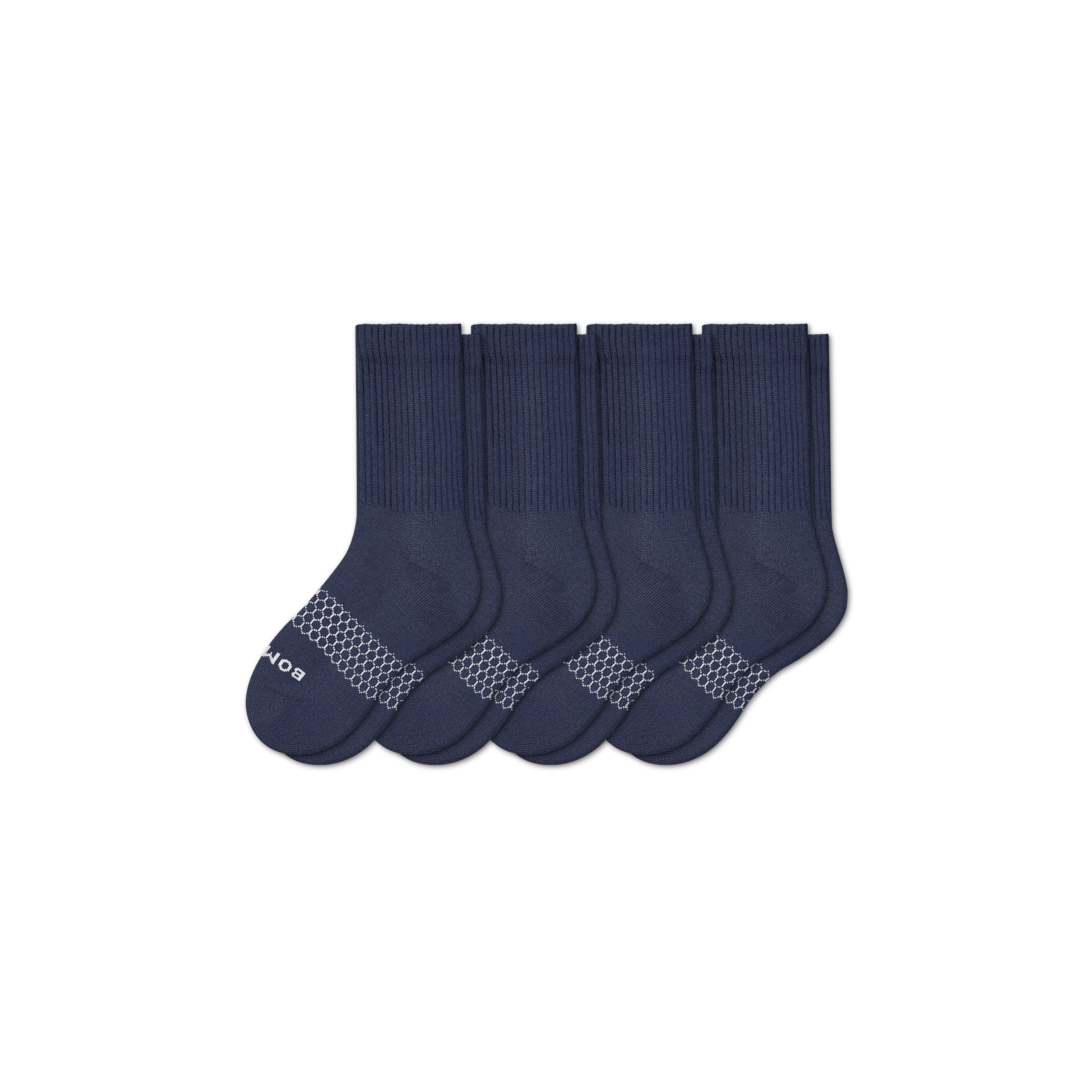 Youth Solids Calf Sock 4-Pack