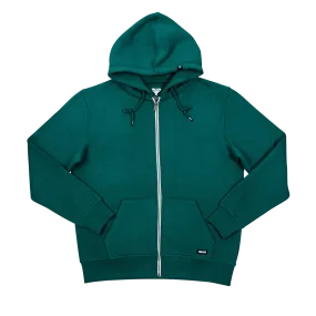 ZIP HOODIE MILITARY GREEN/WHITE